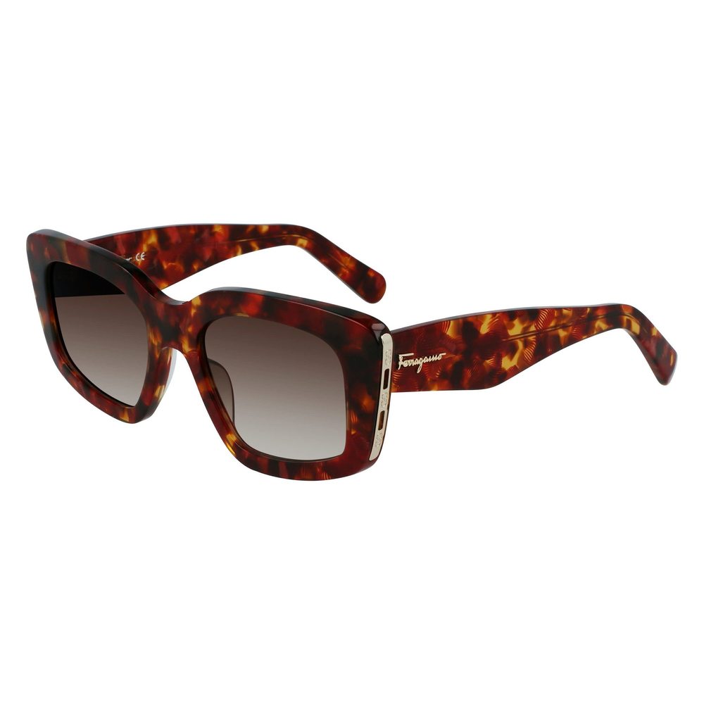 NEW Salvatore Ferragamo SF1024S 609 Red Havana Sunglasses w/Brown Gradient Lens